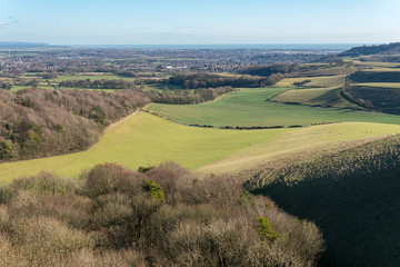 Countryside around Folkington in East Sussex