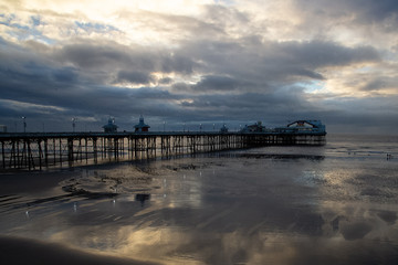 dramatic  evening in Blackpool
