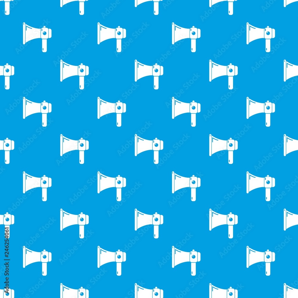 Poster hand speaker pattern vector seamless blue repeat for any use