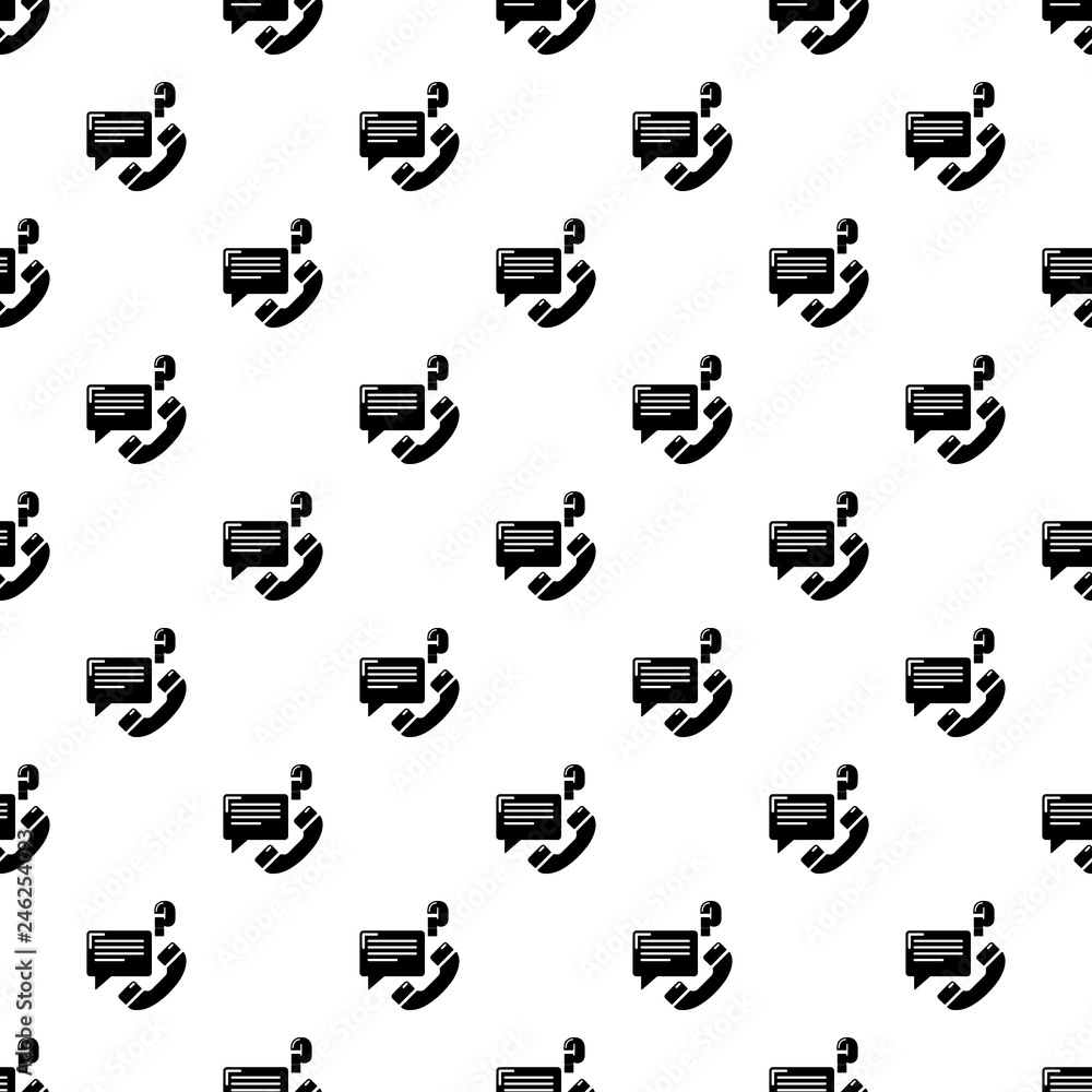 Poster telephone calls pattern vector seamless repeating for any web design
