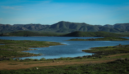 Lake Mathews Reservoir and Ecological Reserve in Riverside County, California