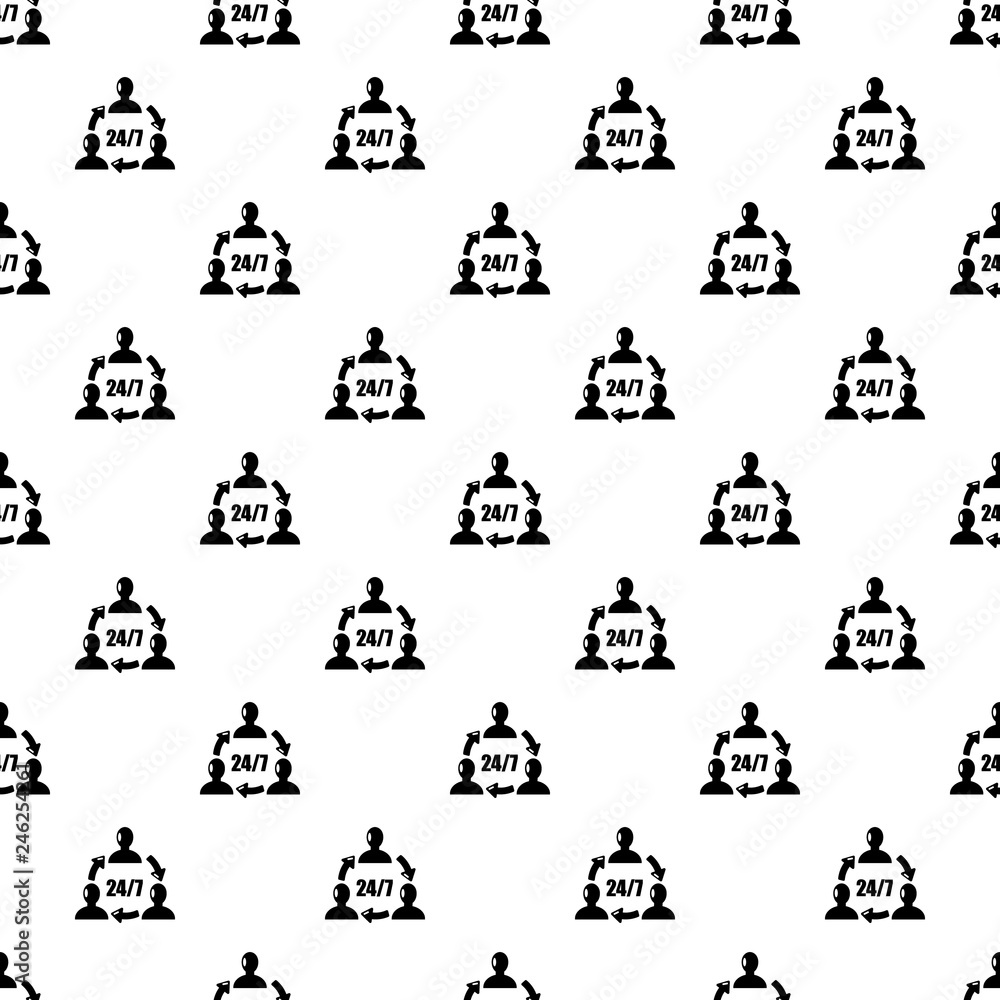 Poster support 24 7 pattern vector seamless repeating for any web design
