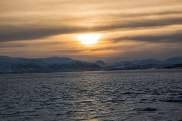 Sunset over the Fjord