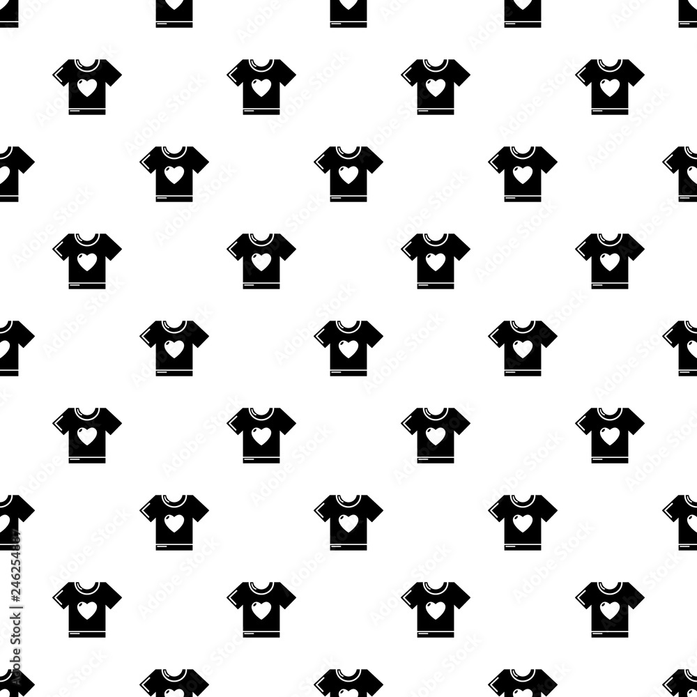 Poster t-shirt heart pattern vector seamless repeating for any web design