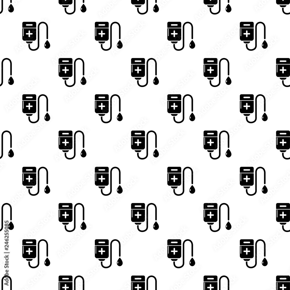 Poster blood bag pattern vector seamless repeating for any web design