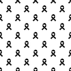 Cancer ribbon pattern vector seamless repeating for any web design
