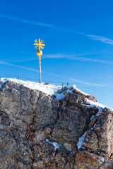 Fototapeta premium Zugspitze summit cross