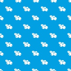 Lingonberry pattern vector seamless blue repeat for any use