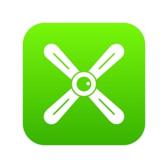 Propeller icon digital green for any design isolated on white vector illustration