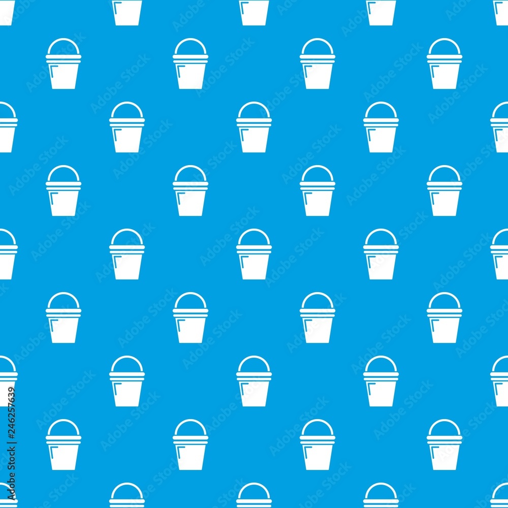 Poster water bucket pattern vector seamless blue repeat for any use