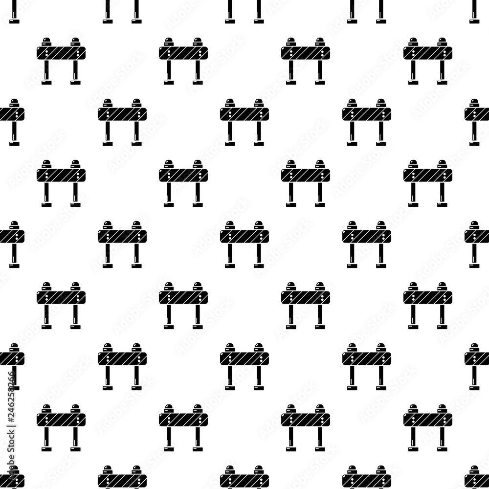 Sticker road block pattern vector seamless repeating for any web design