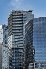 Naklejka premium skyscrapers in downtown