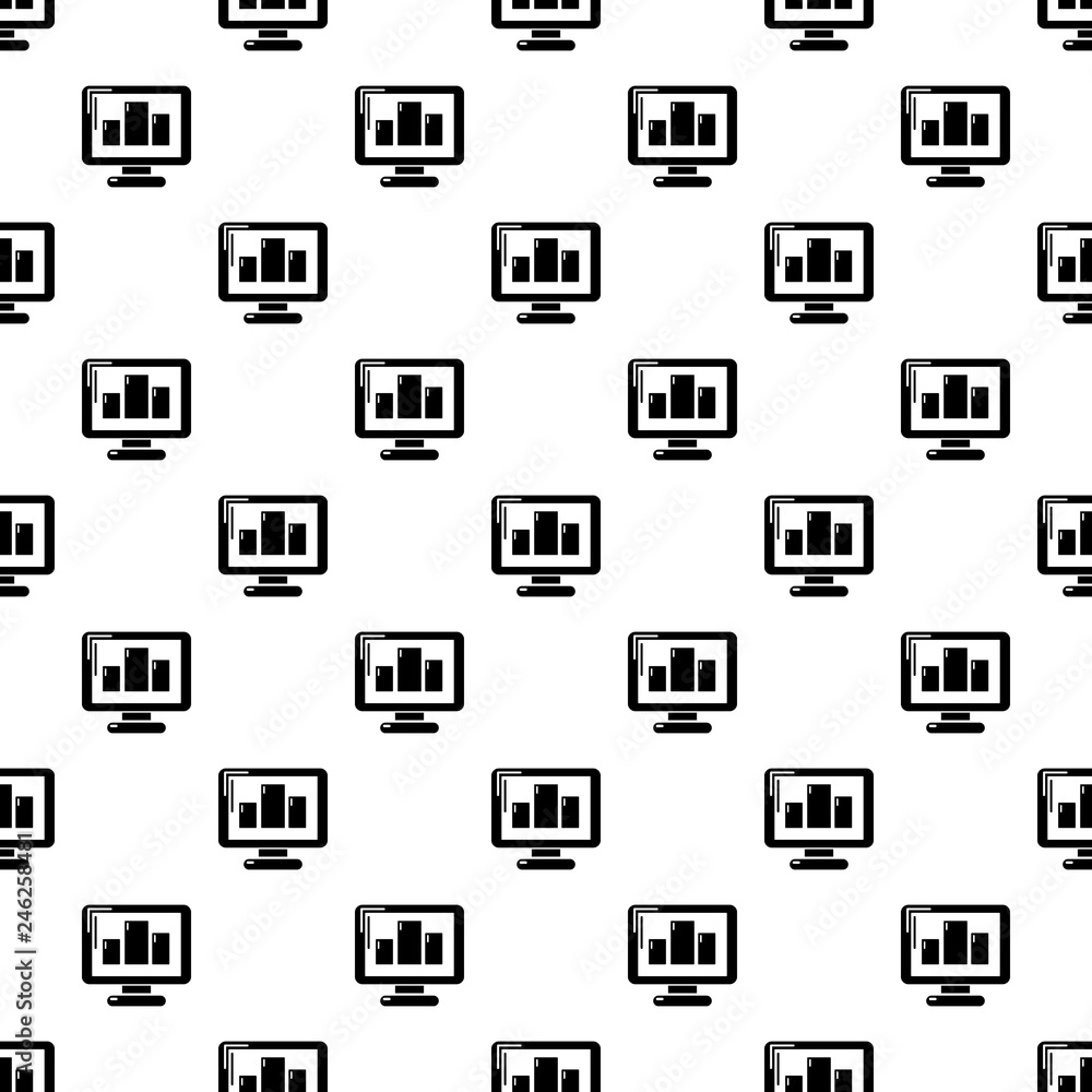 Poster monitor pattern vector seamless repeating for any web design