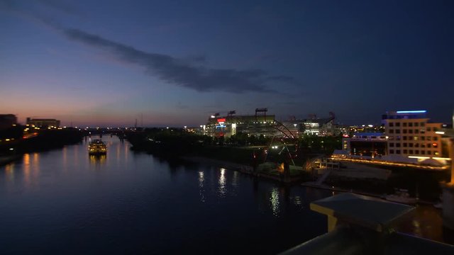181 Nashville Downtown and river panning