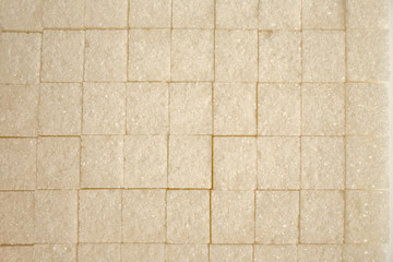 Sugar cubes close up
