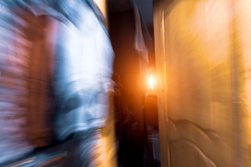 The door to another dimension. Abstract background