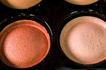 Women's make-up, decorative cosmetics - colorful eyeshadow palette