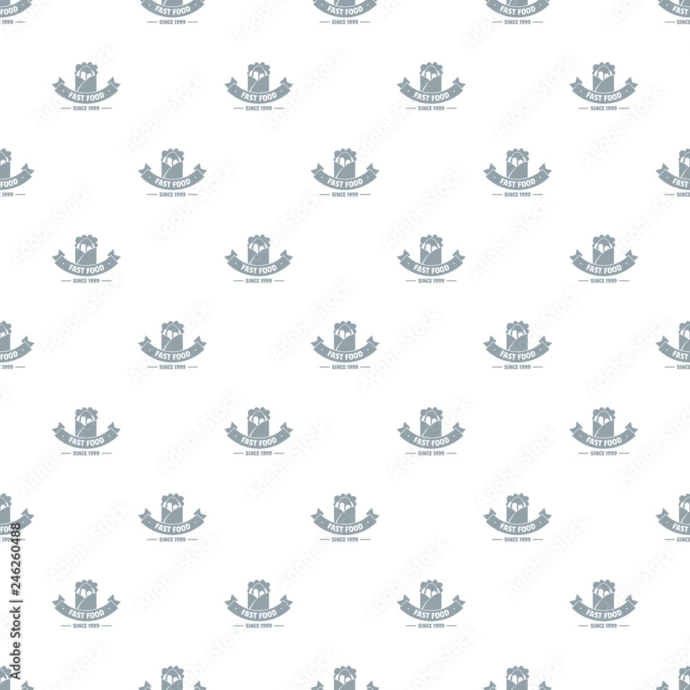 Poster hot fast food pattern vector seamless repeat for any web design