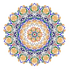 Mandala round pattern. Vintage decorative culture background