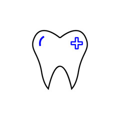 Obraz premium Medical orthodontic icon. Element of Medical icon for mobile concept and web apps. Detailed Medical orthodontic icon can be used for web and mobile