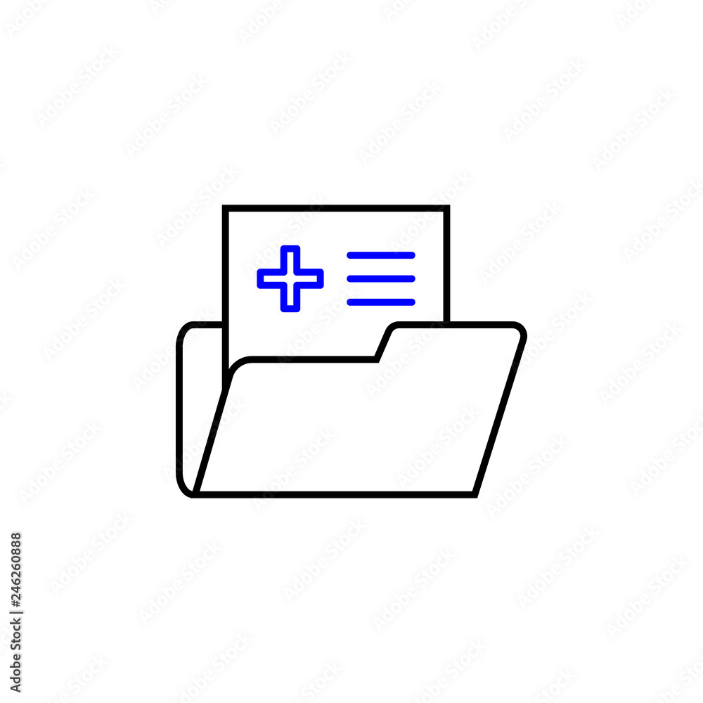 Poster medical database icon. element of medical icon for mobile concept and web apps. detailed medical dat