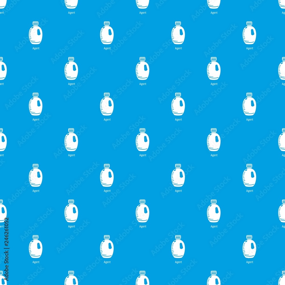 Poster agent bottle pattern vector seamless blue repeat for any use