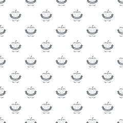 Apple stump pattern vector seamless repeat for any web design