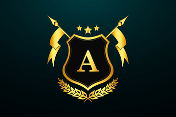 Luxury, Royal and Elegant Logo Vector Design	