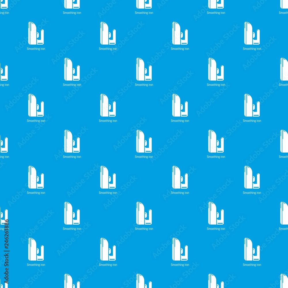 Poster iron pattern vector seamless blue repeat for any use