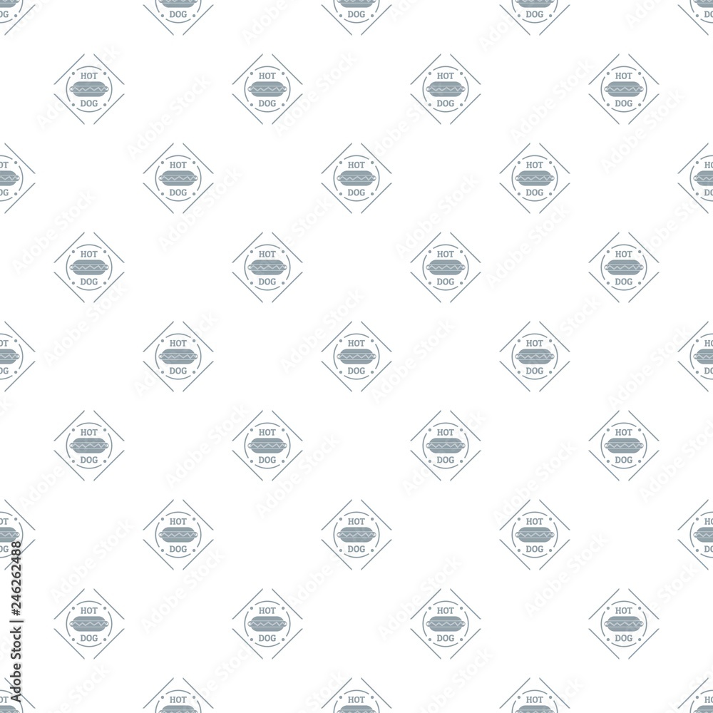 Poster hot dog pattern vector seamless repeat for any web design