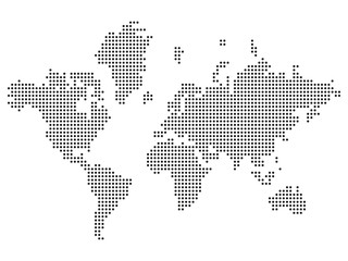 Fototapeta na wymiar Erde, Erdkarte, Punkte, Hintergrund, world map