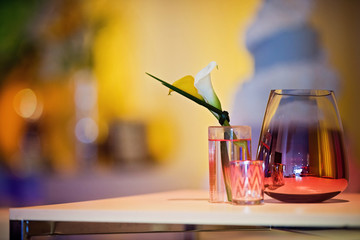 Yellow marigold wedding decor swanky with succulents and drapery