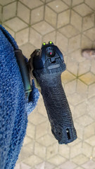 9mm pistol in a holster