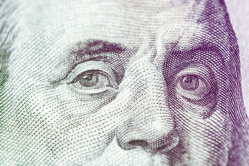 us national currency hundred dollars close up