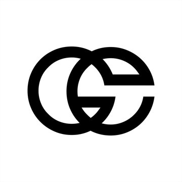 GE, GC, GCE initials geometric company logo