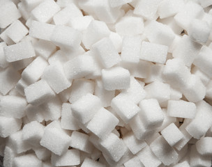 Background of sugar.Cube sugar background