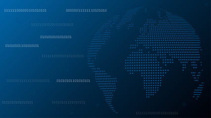 Erdball, Technologie, Punkte, Hintergrund, world map globe