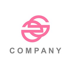 ZS, SS, ZGS, ZES initials simple geometric logo