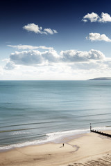 seascape image along the coastline along Bournemouth