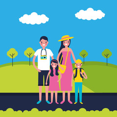 Fototapeta premium outdoor family vacations