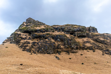 Gebirge im Winter in Island