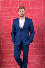 sexy man in stylish jacket. confident businessman in suit. Businessman. serious man. Feel the...