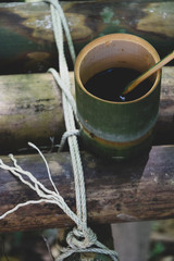 Bamboo Cup of coffee
