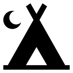 Camping Tent Vector Icon © Marc