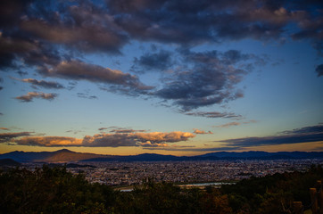 Sunset over Kyoto