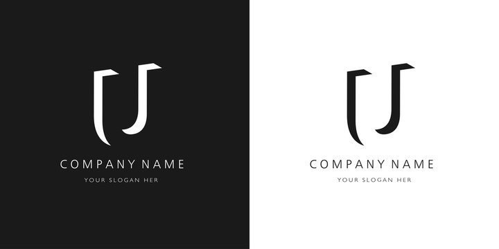 u logo letter design	