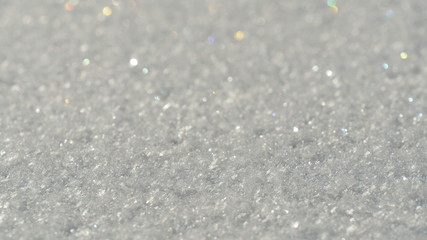 snow crystals macro view
