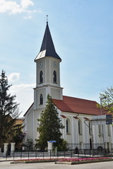 Fototapeta na wymiar BISTRITA - reformed church 2016