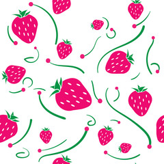 fruit pattern background graphic strawberry