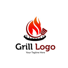 Hot Grill logo vintage 